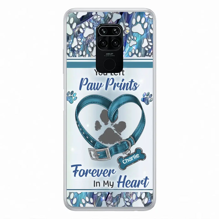 Custom Personalized Memorial Dog Collar Phone Case - Memorial Gift Idea For Dog Lover - You Left Paw Prints Forever In My Heart - Case For Xiaomi/ Huawei/ Oppo