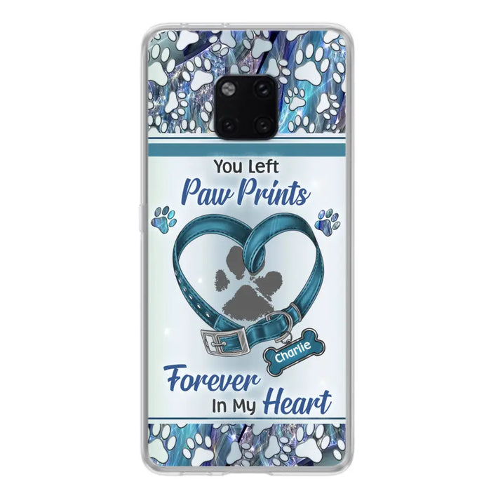 Custom Personalized Memorial Dog Collar Phone Case - Memorial Gift Idea For Dog Lover - You Left Paw Prints Forever In My Heart - Case For Xiaomi/ Huawei/ Oppo