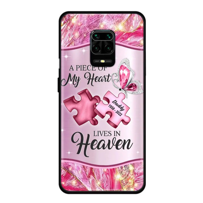 Custom Personalized Memorial Phone Case - Memorial Gift Idea for Father's Day - Case for Xiaomi/ Oppo/ Huawei - A Piece Of My Heart Lives In Heaven