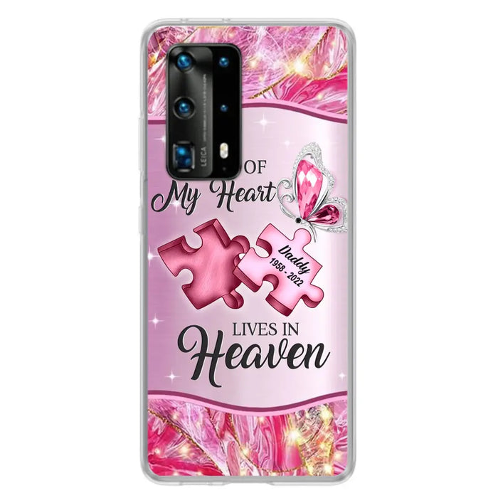 Custom Personalized Memorial Phone Case - Memorial Gift Idea for Father's Day - Case for Xiaomi/ Oppo/ Huawei - A Piece Of My Heart Lives In Heaven