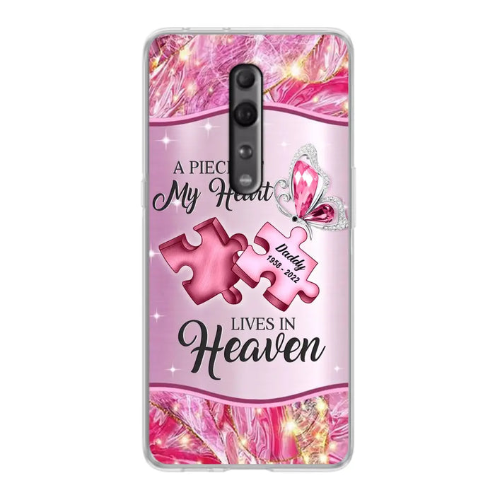 Custom Personalized Memorial Phone Case - Memorial Gift Idea for Father's Day - Case for Xiaomi/ Oppo/ Huawei - A Piece Of My Heart Lives In Heaven