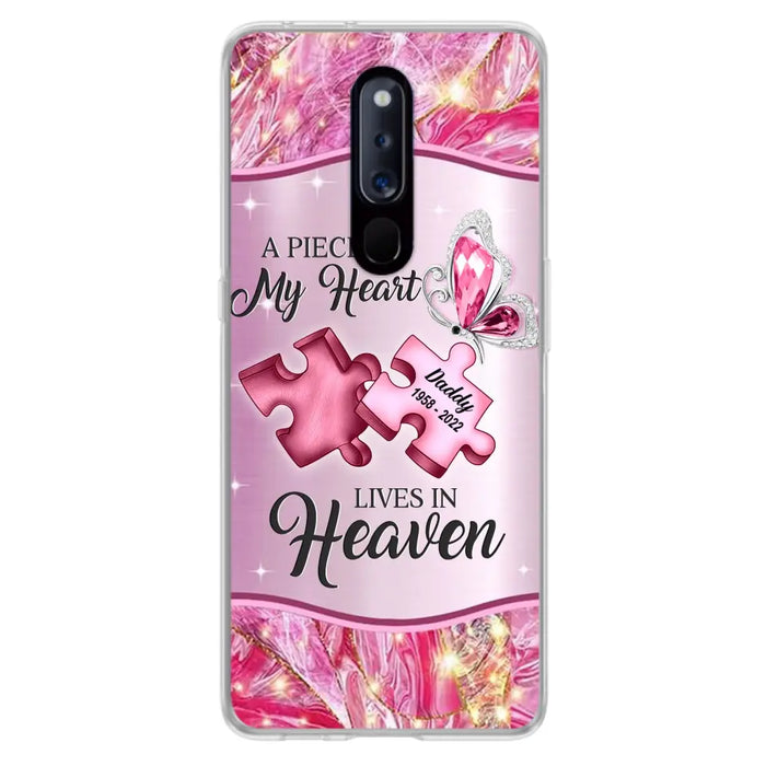 Custom Personalized Memorial Phone Case - Memorial Gift Idea for Father's Day - Case for Xiaomi/ Oppo/ Huawei - A Piece Of My Heart Lives In Heaven