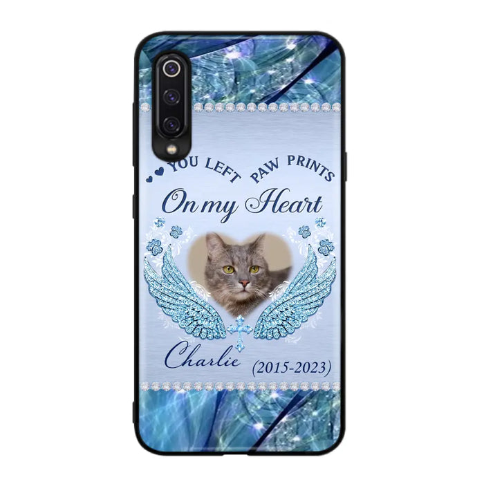 Custom Personalized Memorial Phone Case - Upload Photo - Memorial Gift Idea For Dog/ Cat Lover - You Left Paw Prints On My Heart Case for Xiaomi/ Huawei/ Oppo