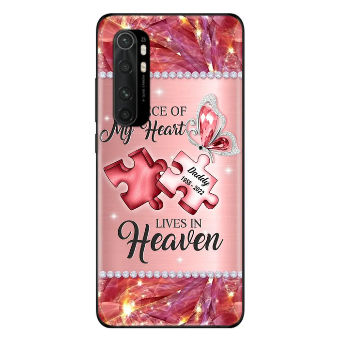 Custom Personalized Memorial Phone Case - Memorial Gift Idea for Father's Day - A Piece Of My Heart Lives In Heaven - Case for Xiaomi/Huawei/Oppo