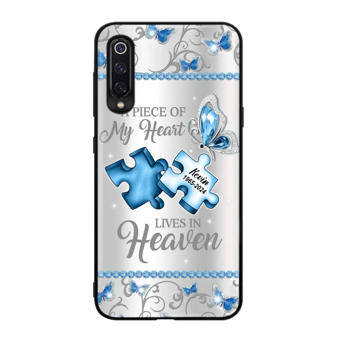 Custom Personalized Memorial Piece Phone Case - Memorial Gift For Family Member - A Piece Of My Heart Lives In Heaven - Case for Xiaomi/ Oppo/ Huawei