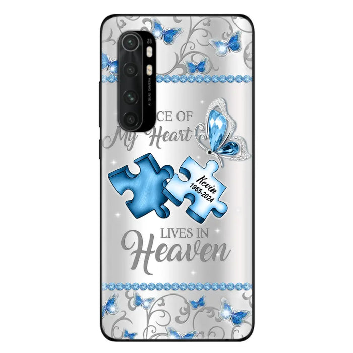 Custom Personalized Memorial Piece Phone Case - Memorial Gift For Family Member - A Piece Of My Heart Lives In Heaven - Case for Xiaomi/ Oppo/ Huawei