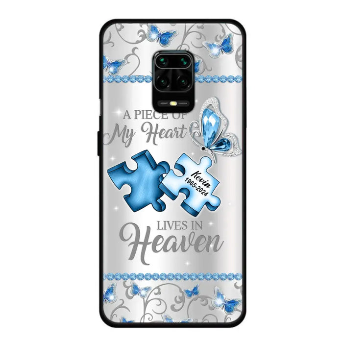 Custom Personalized Memorial Piece Phone Case - Memorial Gift For Family Member - A Piece Of My Heart Lives In Heaven - Case for Xiaomi/ Oppo/ Huawei