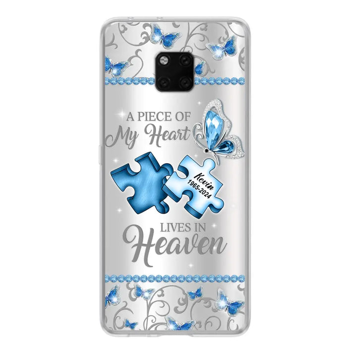 Custom Personalized Memorial Piece Phone Case - Memorial Gift For Family Member - A Piece Of My Heart Lives In Heaven - Case for Xiaomi/ Oppo/ Huawei