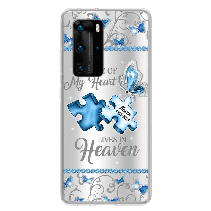 Custom Personalized Memorial Piece Phone Case - Memorial Gift For Family Member - A Piece Of My Heart Lives In Heaven - Case for Xiaomi/ Oppo/ Huawei