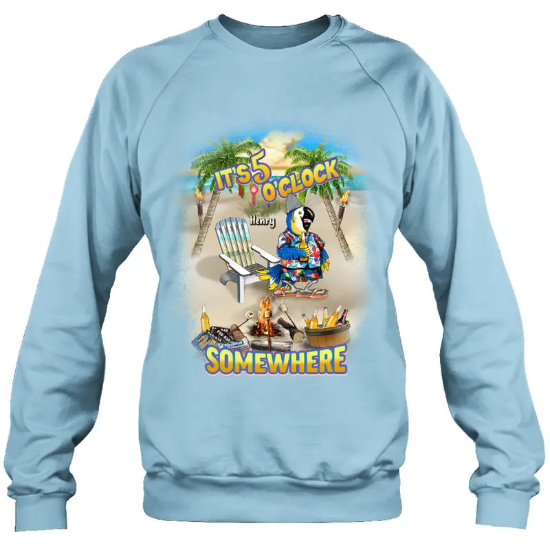Personalized Summer Shirt/Hoodie - Up to 5 Names - Gitt Idea For Summer/Friends/Family - It's 5 O'clock Somewhere