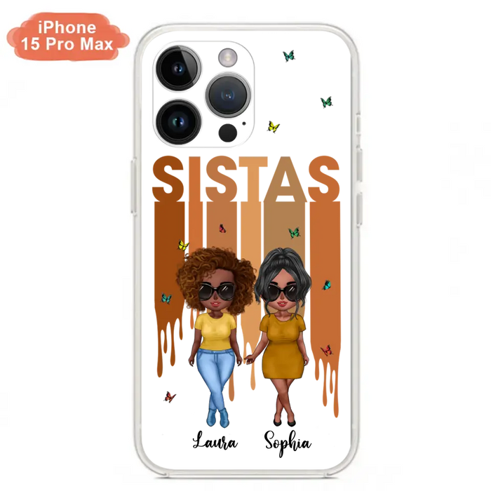 Custom Personalized Best Friends Phone Case - Upto 5 Girls - Gift Idea For Sisters/ Besties - Case For iPhone/Samsung