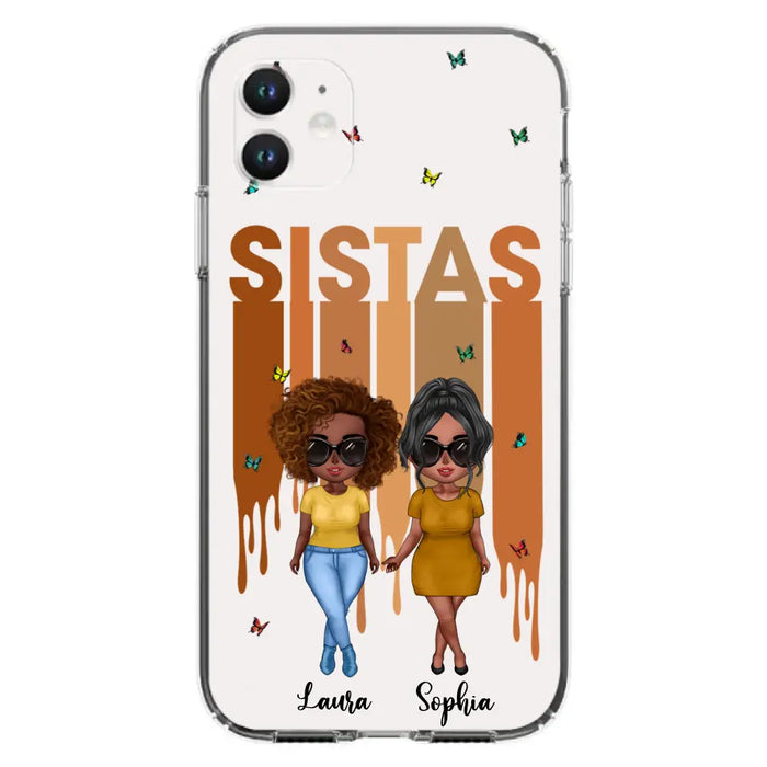 Custom Personalized Best Friends Phone Case - Upto 5 Girls - Gift Idea For Sisters/ Besties - Case For iPhone/Samsung