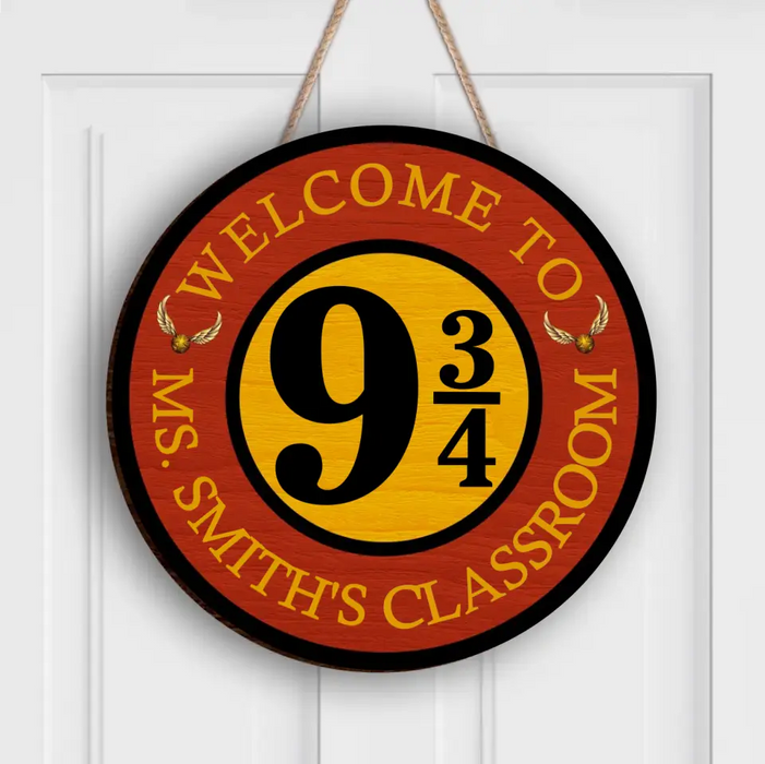 Custom Personalized Welcome Wooden Sign - Gift Idea For Teacher/ Back To School - Welcome To Classroom