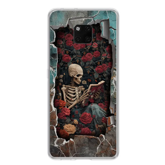 Custom Personalized Bookish Skeleton Phone Case - Reading Book Lover Gift Idea - Case For Xiaomi/ Oppo/ Huawei