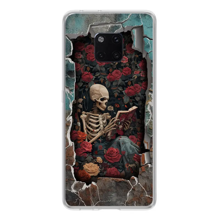 Custom Personalized Bookish Skeleton Phone Case - Reading Book Lover Gift Idea - Case For Xiaomi/ Oppo/ Huawei