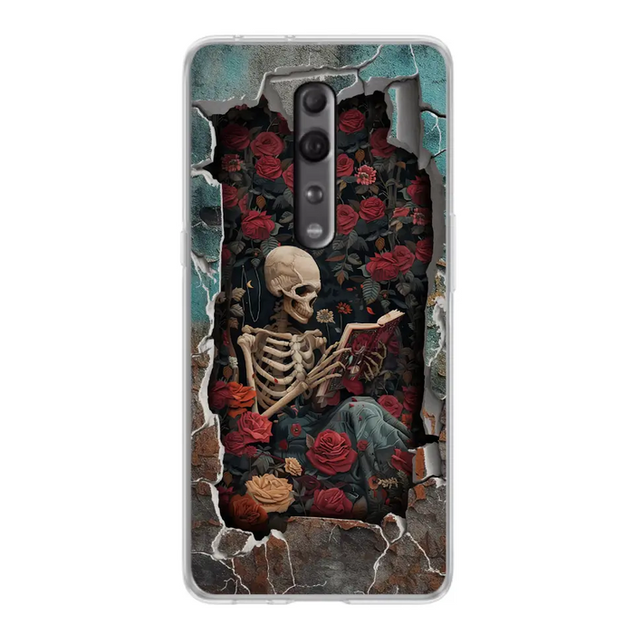 Custom Personalized Bookish Skeleton Phone Case - Reading Book Lover Gift Idea - Case For Xiaomi/ Oppo/ Huawei