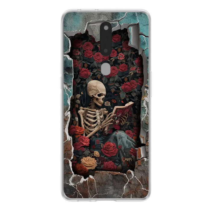 Custom Personalized Bookish Skeleton Phone Case - Reading Book Lover Gift Idea - Case For Xiaomi/ Oppo/ Huawei