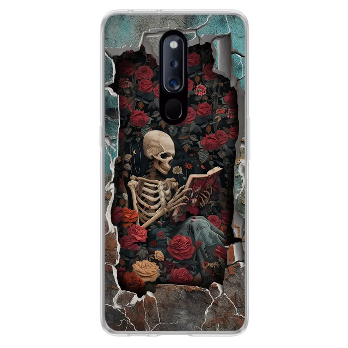 Custom Personalized Bookish Skeleton Phone Case - Reading Book Lover Gift Idea - Case For Xiaomi/ Oppo/ Huawei