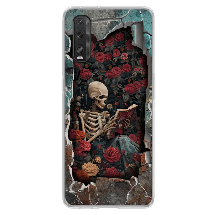 Custom Personalized Bookish Skeleton Phone Case - Reading Book Lover Gift Idea - Case For Xiaomi/ Oppo/ Huawei