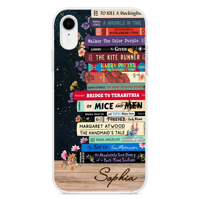 Custom Personalized Books Phone Case - Reading Book Lover Gift Idea - Case For iPhone/ Samsung