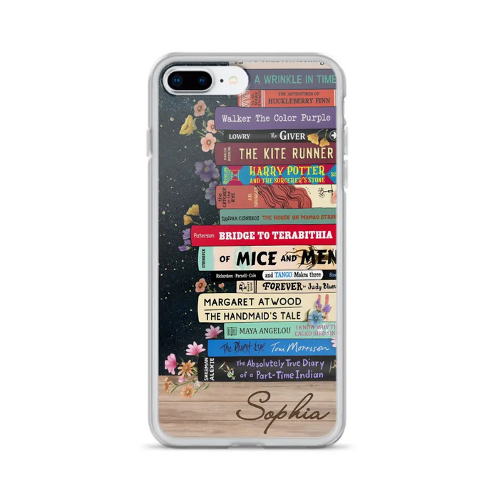 Custom Personalized Books Phone Case - Reading Book Lover Gift Idea - Case For iPhone/ Samsung