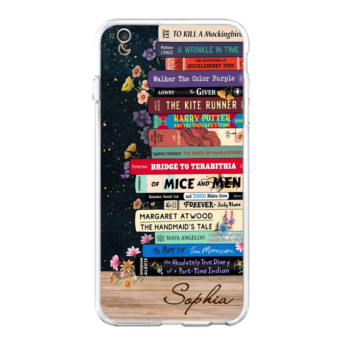 Custom Personalized Books Phone Case - Reading Book Lover Gift Idea - Case For iPhone/ Samsung