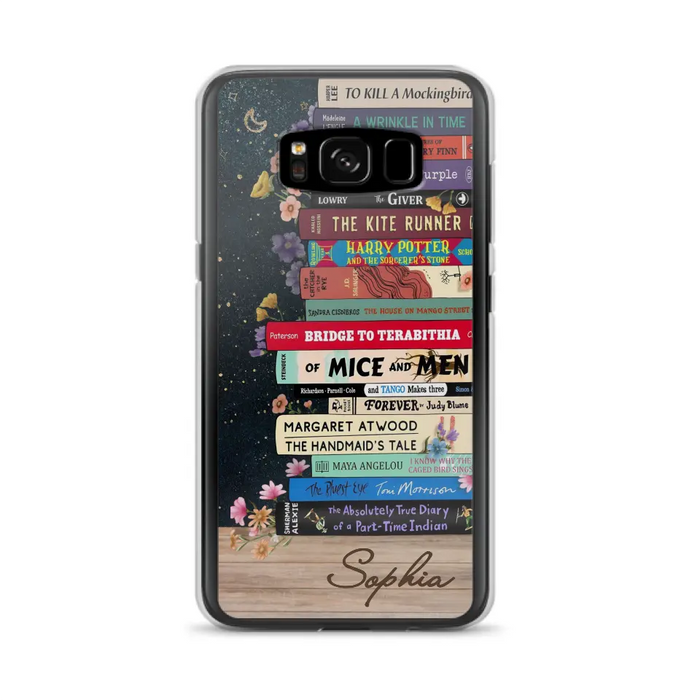 Custom Personalized Books Phone Case - Reading Book Lover Gift Idea - Case For iPhone/ Samsung