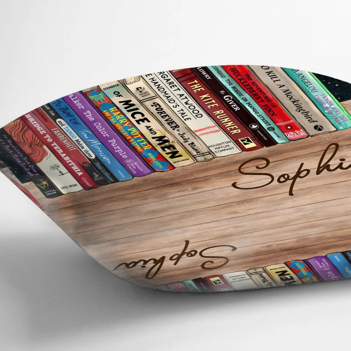 Custom Personalized Reading Book Pillow Cover - Gift Idea For Book Lover