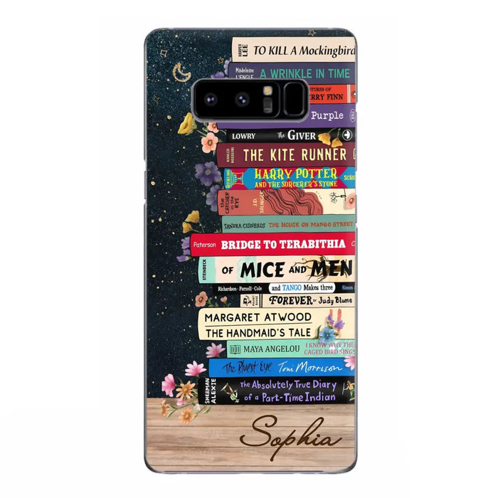 Custom Personalized Books Phone Case - Reading Book Lover Gift Idea - Case For iPhone/ Samsung