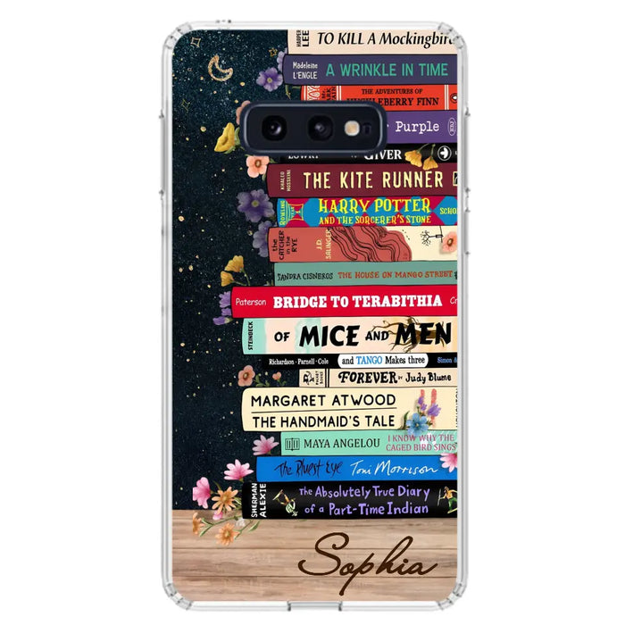 Custom Personalized Books Phone Case - Reading Book Lover Gift Idea - Case For iPhone/ Samsung