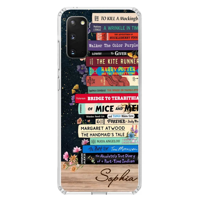 Custom Personalized Books Phone Case - Reading Book Lover Gift Idea - Case For iPhone/ Samsung