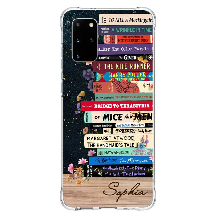 Custom Personalized Books Phone Case - Reading Book Lover Gift Idea - Case For iPhone/ Samsung