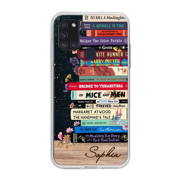 Custom Personalized Books Phone Case - Reading Book Lover Gift Idea - Case For iPhone/ Samsung