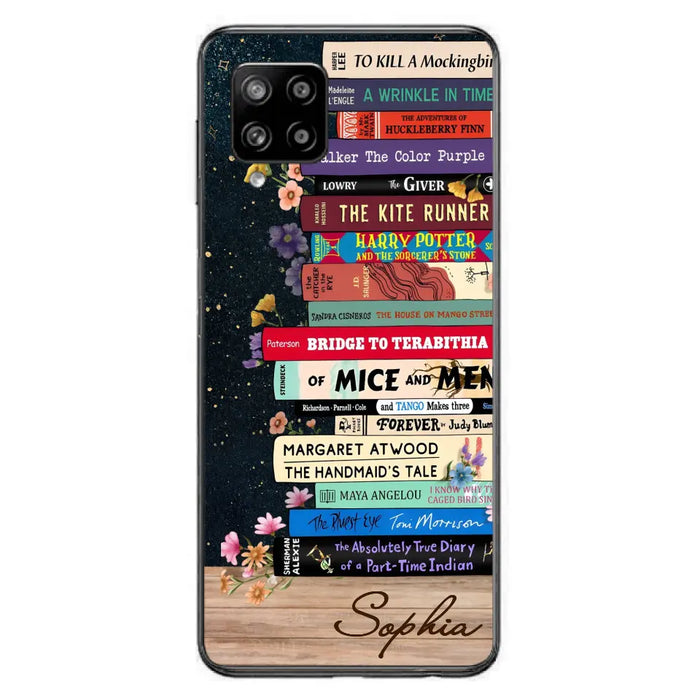 Custom Personalized Books Phone Case - Reading Book Lover Gift Idea - Case For iPhone/ Samsung