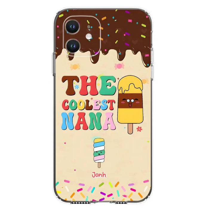 Custom Personalized The Coolest Nana Phone Case - Upto 10 Kids - Mother's Day Gift Idea for Grandma/ Mom - Case for iPhone/ Samsung