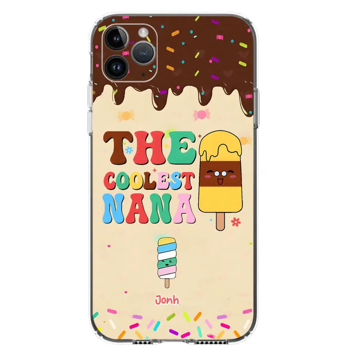 Custom Personalized The Coolest Nana Phone Case - Upto 10 Kids - Mother's Day Gift Idea for Grandma/ Mom - Case for iPhone/ Samsung