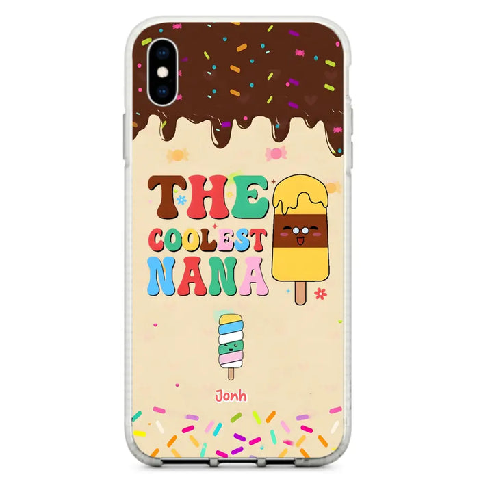 Custom Personalized The Coolest Nana Phone Case - Upto 10 Kids - Mother's Day Gift Idea for Grandma/ Mom - Case for iPhone/ Samsung