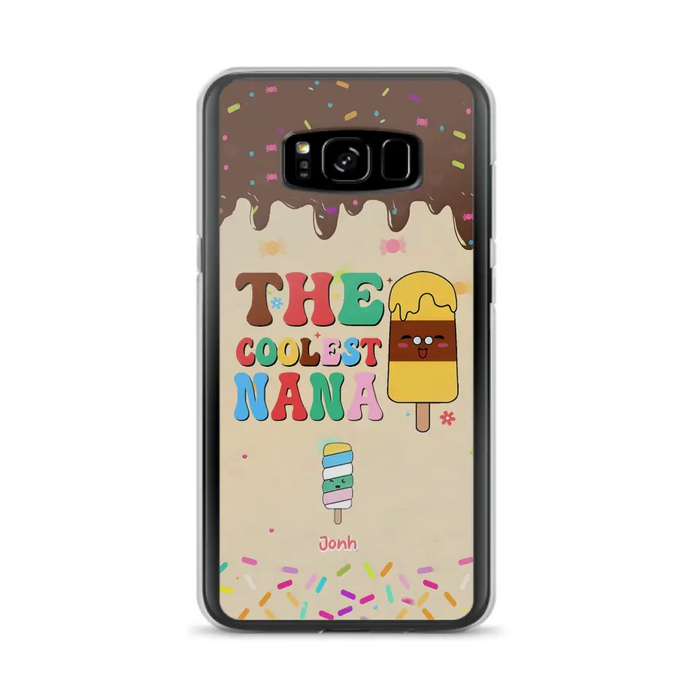 Custom Personalized The Coolest Nana Phone Case - Upto 10 Kids - Mother's Day Gift Idea for Grandma/ Mom - Case for iPhone/ Samsung