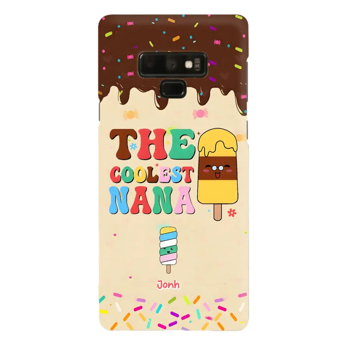 Custom Personalized The Coolest Nana Phone Case - Upto 10 Kids - Mother's Day Gift Idea for Grandma/ Mom - Case for iPhone/ Samsung