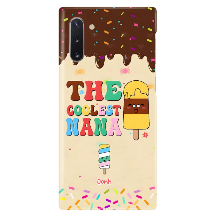 Custom Personalized The Coolest Nana Phone Case - Upto 10 Kids - Mother's Day Gift Idea for Grandma/ Mom - Case for iPhone/ Samsung