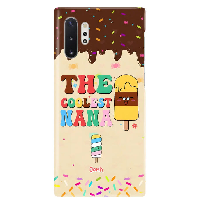 Custom Personalized The Coolest Nana Phone Case - Upto 10 Kids - Mother's Day Gift Idea for Grandma/ Mom - Case for iPhone/ Samsung