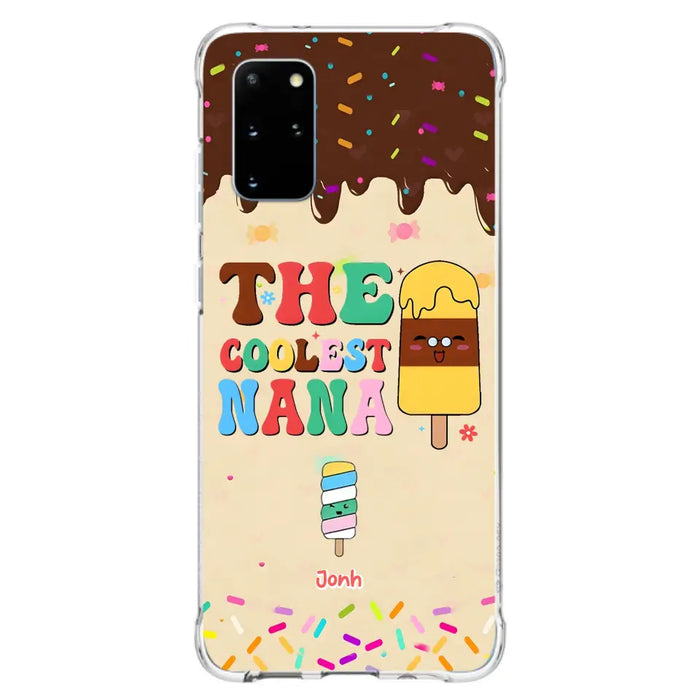 Custom Personalized The Coolest Nana Phone Case - Upto 10 Kids - Mother's Day Gift Idea for Grandma/ Mom - Case for iPhone/ Samsung