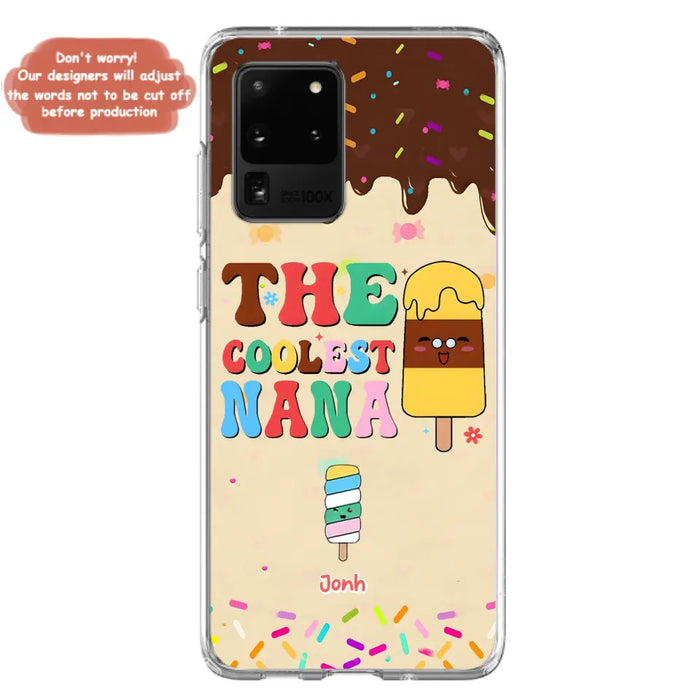 Custom Personalized The Coolest Nana Phone Case - Upto 10 Kids - Mother's Day Gift Idea for Grandma/ Mom - Case for iPhone/ Samsung