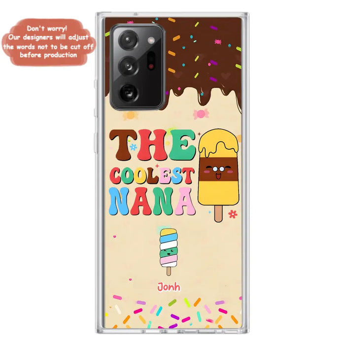 Custom Personalized The Coolest Nana Phone Case - Upto 10 Kids - Mother's Day Gift Idea for Grandma/ Mom - Case for iPhone/ Samsung