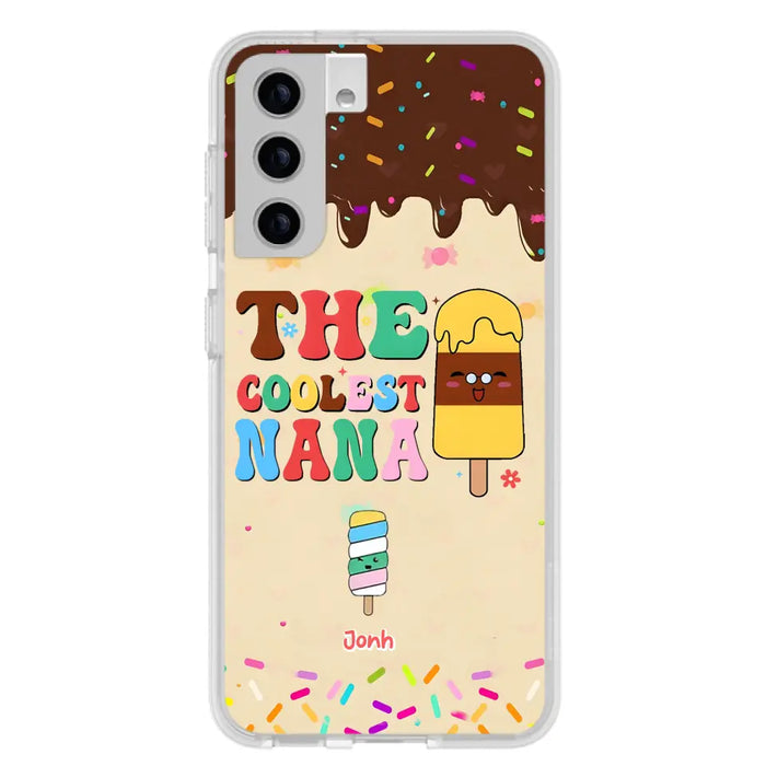 Custom Personalized The Coolest Nana Phone Case - Upto 10 Kids - Mother's Day Gift Idea for Grandma/ Mom - Case for iPhone/ Samsung