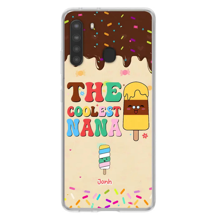 Custom Personalized The Coolest Nana Phone Case - Upto 10 Kids - Mother's Day Gift Idea for Grandma/ Mom - Case for iPhone/ Samsung