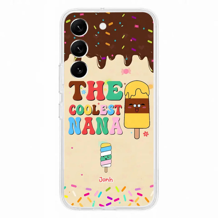 Custom Personalized The Coolest Nana Phone Case - Upto 10 Kids - Mother's Day Gift Idea for Grandma/ Mom - Case for iPhone/ Samsung