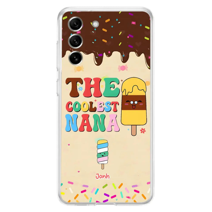 Custom Personalized The Coolest Nana Phone Case - Upto 10 Kids - Mother's Day Gift Idea for Grandma/ Mom - Case for iPhone/ Samsung