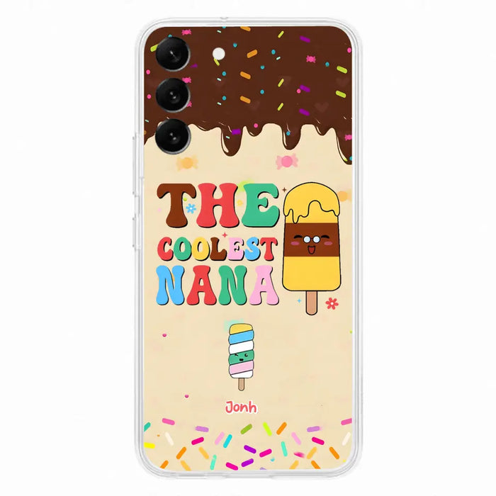 Custom Personalized The Coolest Nana Phone Case - Upto 10 Kids - Mother's Day Gift Idea for Grandma/ Mom - Case for iPhone/ Samsung