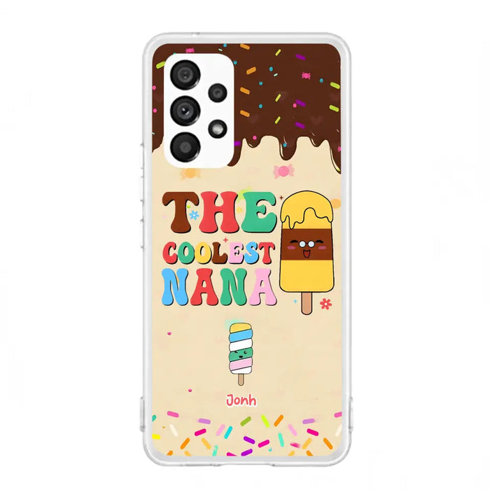 Custom Personalized The Coolest Nana Phone Case - Upto 10 Kids - Mother's Day Gift Idea for Grandma/ Mom - Case for iPhone/ Samsung